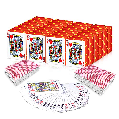 Gamie Mini Playing Cards – Pack of 20 Decks – Poker Cards – Miniature 1.5 Inch Card Set – Small Casino Game Cards for Kids, and Adults – Great Novelty Gift, Party Favor for Boys and Girls