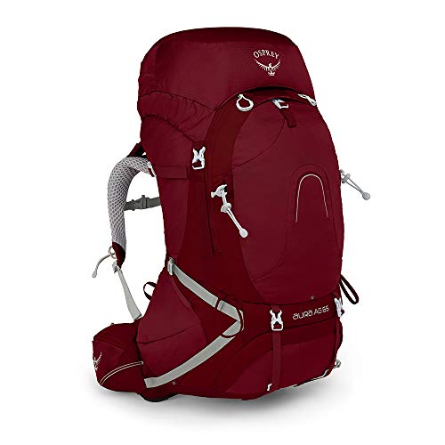 Osprey Packs Pack Aura Ag 65 Backpack, Gamma Red, Small