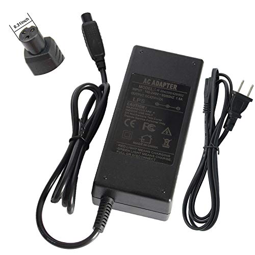 Fancy Buying 0.31inch 3-Prong Inline Connector Battery Charger for Electric Scooter Sports & Outdoor Equipment Power Cord Supply