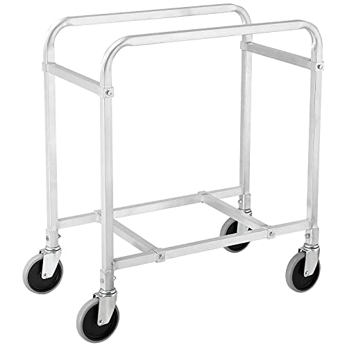 NSF Aluminum Lug Cart, 2 Tote Capacity, Unassembled, 28″ L x 16″ W x 33″ H
