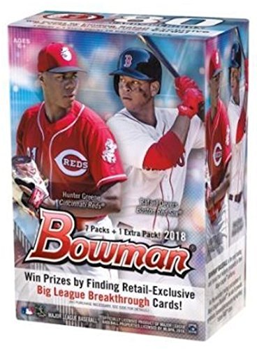 2018 Bowman Baseball Blaster Box (8 Packs/10 Cards – Possible Autographs)
