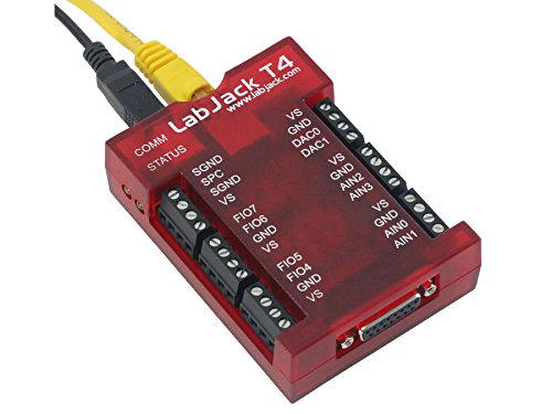 T4-USB or Ethernet Multifunction DAQ Device with up to 12 Analog inputs or 16 Digital I/O, 2 Analog outputs (10-bit), and Multiple Digital counters/timers.