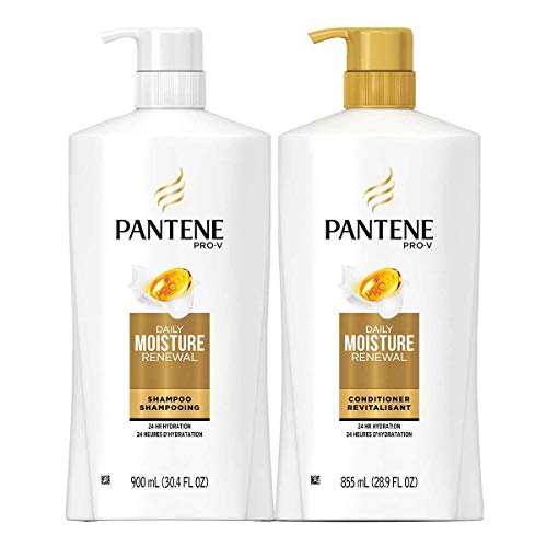Pantene Pro-V Daily Moisture Renewal, 30.4 Fl.Oz (900ml) Shampoo & 28.9 Fl.Oz (855ml) Conditioner Set