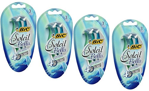 Bic Soleil Bella Shavers E-Z Rinse – 3 ct, Pack of 4
