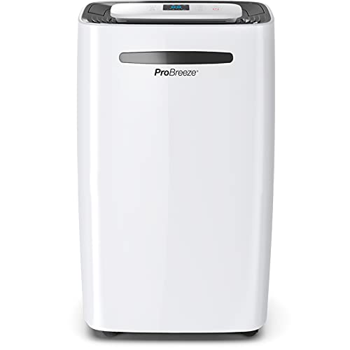 Pro Breeze 50 Pint Dehumidifier – 3,500 – 4,000 Sq Ft Dehumidifiers for Home Large Room Basements with Humidity Sensor, Auto Shut Off, Continuous Drainage Hose – Removes Moisture Ideal Dehumidifiers for Basement