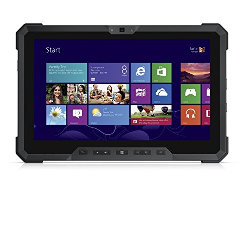 Dell Latitude Rugged 7202 HD 11.6 Inch Tablet PC (Intel Core M-5Y71, 8GB Ram, 128GB Solid State SSD, Dual Camera, Mini HDMI, Micro-SD Reader, USB 3.0) Win 10 Pro (Renewed) Dual Battery