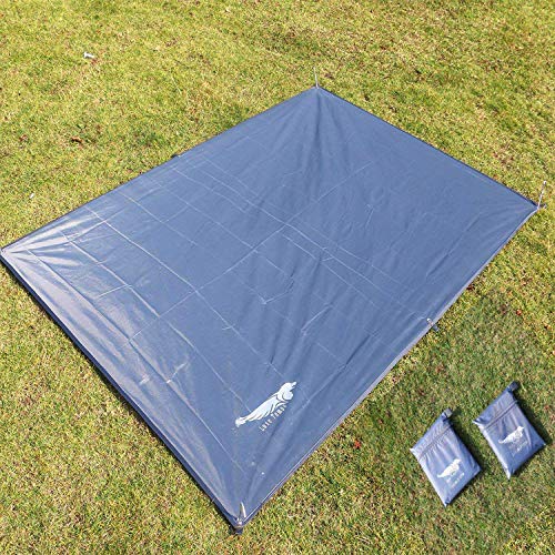 Luxe Tempo All Purpose Tent Tarp 1-4 Person Footprint for Floor Saver Picnic Blanket Easy Rain Cover Sun Shelter for Hammock-Waterproof Lightweight