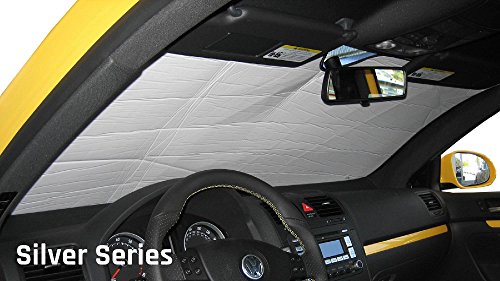 HeatShield, The Original Windshield Sun Shade, Custom-Fit for Ford Transit Van (Cargo) w/Sensor 2015-2023 Silver Series
