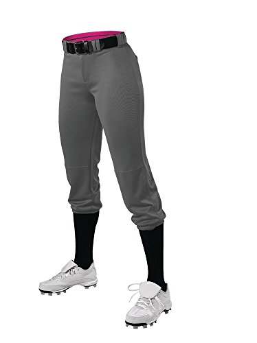 Alleson Athletic teen girls Fastpitch/Softball fastpitch softball speed pant, Charcoal, Large US