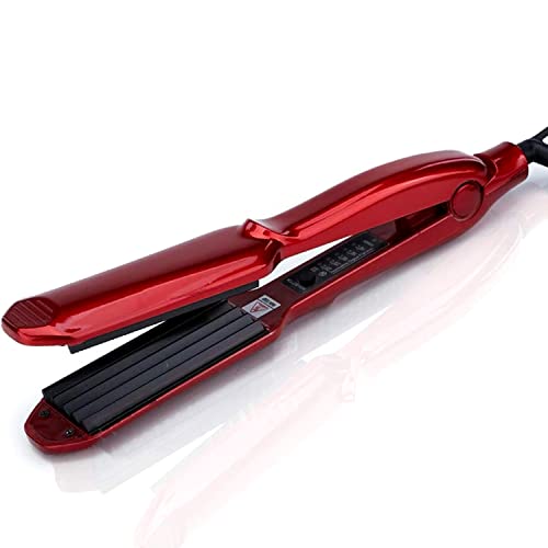 Ceramic Crimper Iron for Fluffy Hairstyle Curling Iron, Corrugation Crimper Hair Irons, Anti Static Ceramic Hair Crimping Iron Adjust Temperature