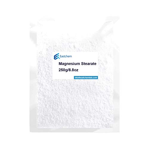 EASTCHEM 99% Purity of Magnesium Stearate Powder,Cosmetic Ingredients, Food Grade,CAS:557-04-0(250g)