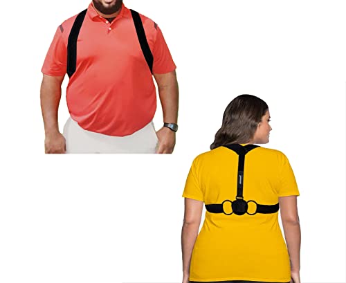 AireSupport Posture Corrector for Men and Women – Back Brace for Posture – Adjustable Back Straightener Posture Corrector for Upper Back Pain and Better Posture – Fits Large, XL and 2XL Sizes
