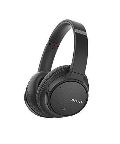Sony Noise Cancelling Headphones WHCH700N: Wireless Bluetooth Over the Ear Headset with Mic for phone-call and Alexa voice control – Black