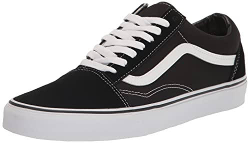 Vans Unisex Old Skool Black/White Canvas Skate Shoes 8.0 Men / 9.5 Women