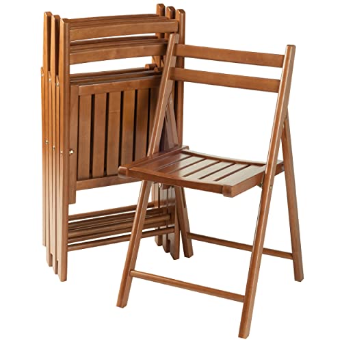 Winsome Robin 4-PC Folding Set Teak Chair