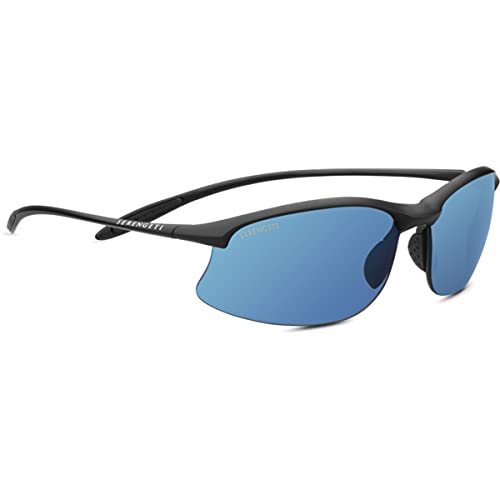 Serengeti Maestrale 8696 Sunglasses, Satin Black, 555nm Blue Polarized Lenses | The Storepaperoomates Retail Market - Fast Affordable Shopping