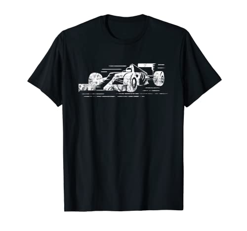 Formula Racecar Distressed Style Racing T-Shirt