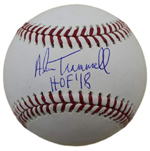 Alan Trammell Autographed/Signed Detroit OML Baseball HOF JSA
