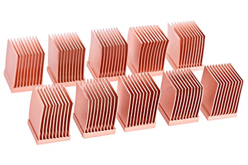Alphacool 17426 GPU RAM Copper Heatsinks 10x10mm – 10pcs Air Cooling Passive Coolers