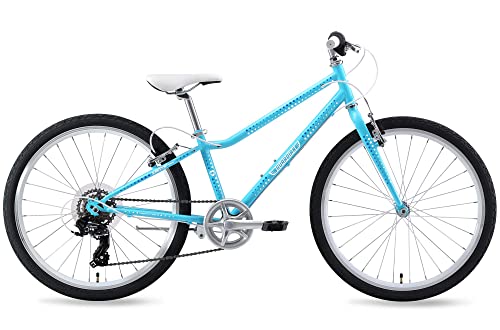 GUARDIAN Bike Company Ethos Safer Patented SureStop Brake System 24″ Kids Bike, Light Blue/Blue