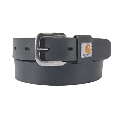 Carhartt Women’s Standard Casual Rugged, Available in Multiple Styles, Colors & Sizes, Saddle Leather Belt (Black), Large