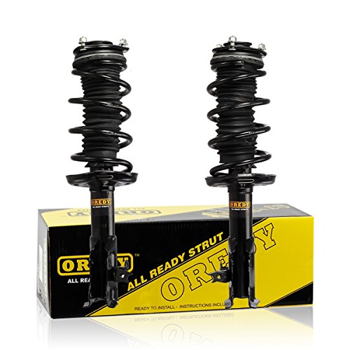 OREDY Front Pair Complete Shocks Struts Coil Springs Compatible with Honda Civic 1.8L Coupe 2006 2007 2008 2009 2010 2011-172285 172284