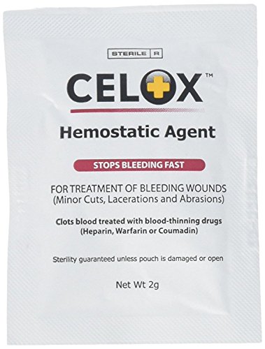 CELOX Granular Hemostat Blood-Clotting Crystals, 8 Count