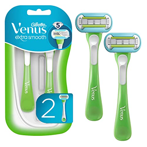 Gillette Venus Extra Smooth Green Disposable Women’s Razors – 2 Count