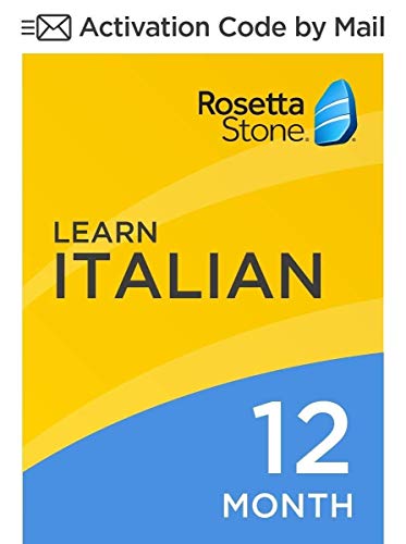 [OLD ASIN] Rosetta Stone: Learn Italian for 12 months on iOS, Android, PC, and Mac [Activation Code by Mail]