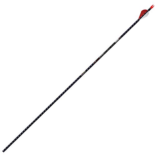 Easton Archery 5mm Full Metal Jacket – Match Grade 300 Fletched Arrows, 1/2 Dozen