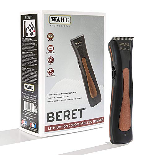 Wahl Professional- Beret Lithium Ion Cord Cordless Ultra Quiet Electric Trimmer for Professional Barbers and Stylists – Model 8841