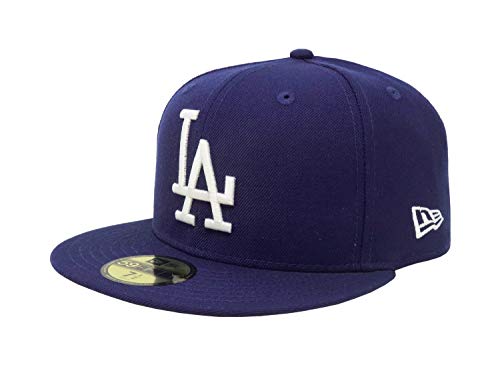 New Era 59Fifty Hat Los Angeles Dodgers LA Cooperstown 1958 Wool Fitted Cap (7) Royal Blue