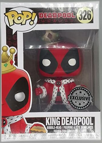 Funko Pop Marvel: King Deadpool Collectible Figure, Multicolor