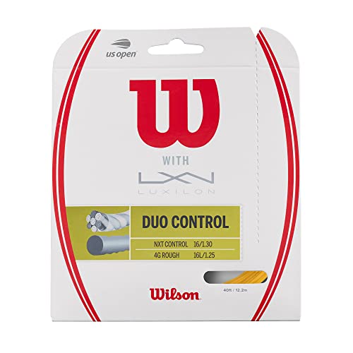 WILSON Duo Control 4Gr 125 & NXT C 16 Tennis String, Natural