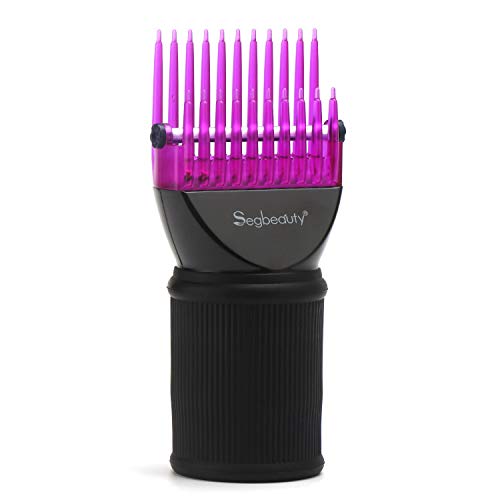 Segbeauty Blower Dryer Comb Attachment, Hair Dryer Concentrator with Brush Attachments for 1.57-1.97″ Nozzle, Professional Salon Hairdressing Styling Tool for Straightening Wavy Natural Curly Hair