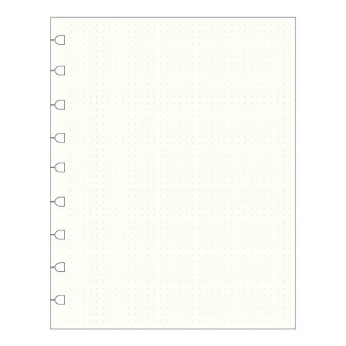 Filofax Notebooks Executive Dotted Journal Refill, Movable, 9.25 X 7.25, 32 Cream Sheets Fits Refillable Executive Journals (B192016U)