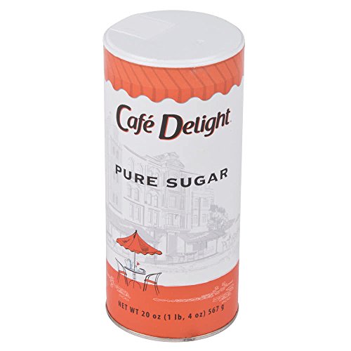 Sugar Canister 20 oz. Dixie Crystals – 24/Case By TableTop King