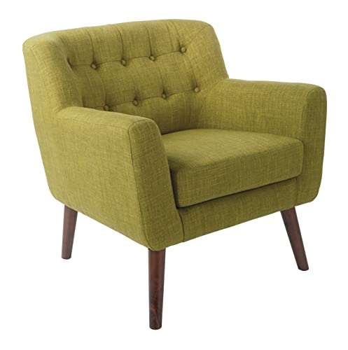 OSP Home Furnishings Arm Chair, 32″W x 28.63″D x 31.63″H, Green
