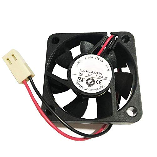 BAY Direct FD0540-A2212A FD0540-A3212A 40 x 40 x 10(mm) Fan for CeraDyna 5V 0.25A 2Wire DVR Cooling Fan (Thermal Compound; Spatula; Warranty Card Included)