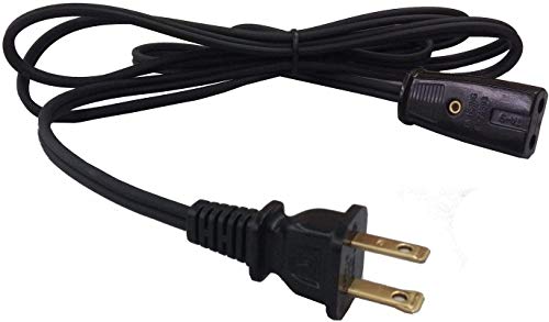 EFP 6 Foot Long 2-Pin Replacement Power Cord for Rice Cookers and Coffee Urns – 2-Pin with 1/2 Inch Spacing Fits Many Coffee Percolators and Other Small Appliances