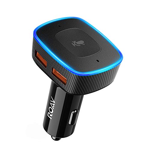 Roav VIVA by Anker, Alexa-Enabled 2-Port USB Car Charger in-Car Navigation, Calling, Messaging, Drop In, Announcements, and Music Streaming. Compatible with Android and iOS Smart Devices