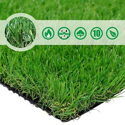 PET GROW 6FTx8FT Pet Pad Artificial Realistic & Thick Fake Mat for Outdoor Garden Landscape Dog Synthetic Grass Rug Turf