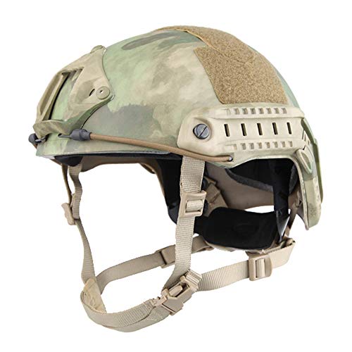 EMERSONGEAR Tactical Adjustable Fast Helmet,MH Style Helmet with Side Rails and NVG Mount,Fast MICH Ballistic Helmet for Airsoft Paintball Hunting Shooting Outdoor Sports (at-FG)