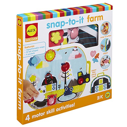 Alex Discover Snap-to-It Farm Kids Toddler Art and Craft Activity