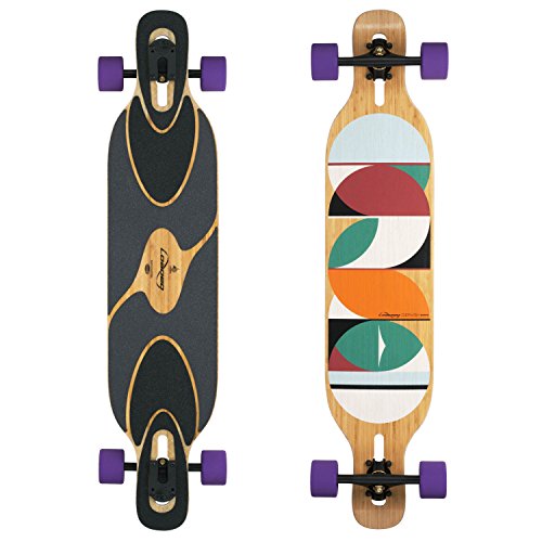 Loaded Boards Dervish Sama Bamboo Longboard Skateboard Complete (83a Durian, Flex 1)