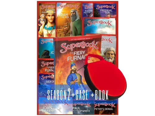 Superbook Season 2 DVD full set (13 Episodes) + DVD Holder + The Fiery Furnace Story Book