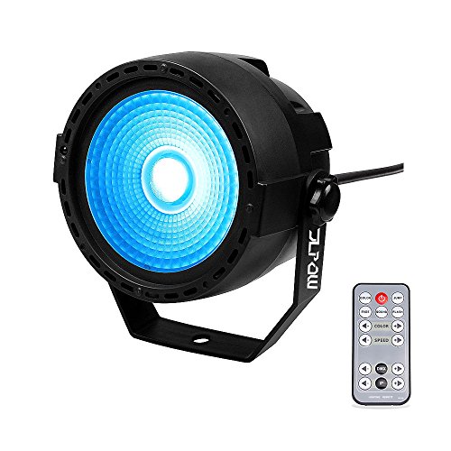 Stage Wash Light, JLPOW Super Bright Mini COB Par Can Lights with DMX and Remote Control, Smooth RGB Color Mixing DJ Up lighting, for Wedding/Birthdays/Christmas Party Show Dance Gigs Bar Club Church