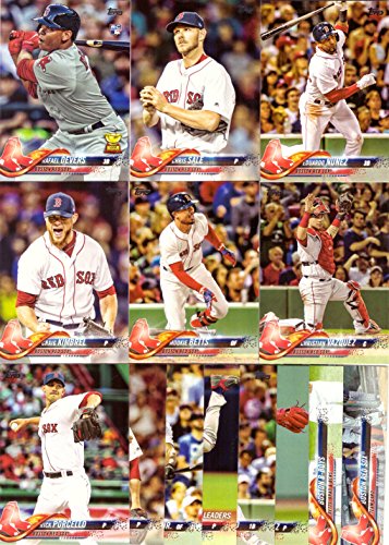 2018 Topps Series 1 Boston Red Sox Baseball Card Team Set – 14 Card Set – Includes Mookie Betts, Rafael Devers Rookie Card, Chris Sale, Craig Kimbrel, and more!