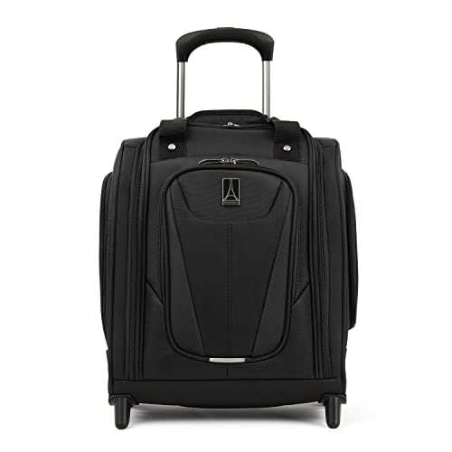 Travelpro Maxlite 5 Softside Lightweight Rolling Underseat Compact Carry-On Upright 2 Wheel Bag, Men and Women, Black, 15-Inch