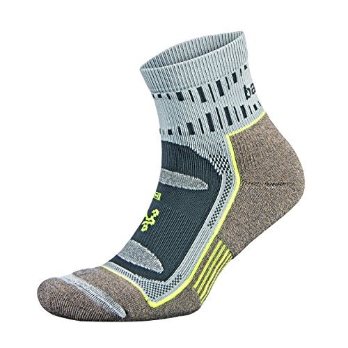 Balega Blister Resist Performance Quarter Athletic Running Socks for Men and Women (1 Pair), Mink/Grey, Medium